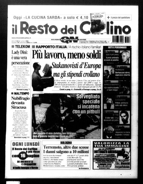 Il Resto del Carlino : giornale dell'Emilia